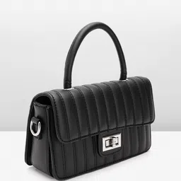 Lino Perros Structured Satchel with Quilted Detail image 2
