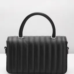 Lino Perros Structured Satchel with Quilted Detail image 3