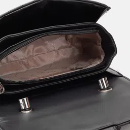Lino Perros Structured Satchel with Quilted Detail image 5
