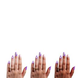 SOEZI Set Of 5 Shimmy Short Oval Ready To Wear Kit Nail Art-29