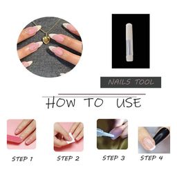 AMOK STORE Set of 12 Reusable Artificial Nails With Application Kit - Maroon image 2