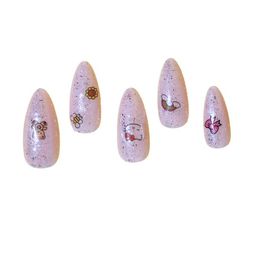 SOEZI Set Of 24 Artificial Press On Nails Kit - Whisker Wonderland image 2
