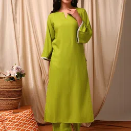 Inddus Women Regular Kurta with Trousers-picture-54