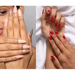 LICK Women Pack Of 2 Reusable False Acrylic Press on Nails-image-38