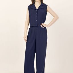 Murcia Sleeveless Shirt With Palazzo-image-53