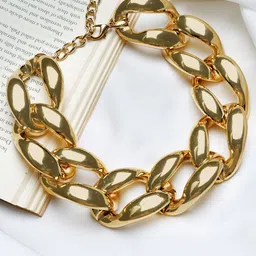 JOKER & WITCH Gold-Toned Alloy Gold-Plated Choker Chain-36