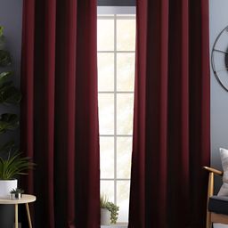 Story@home Maroon 2 Pieces Black Out Door Curtains-image-59