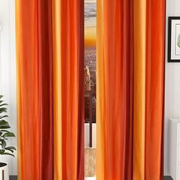 Shopgallery Orange 2 Pieces Room Darkening Door Curtain-image-115
