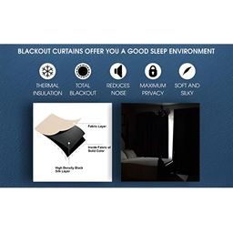 Nefertiti Home Black 2 Pieces Eyelet Room Darkening Door Curtain-image-125
