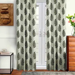 Aura Green 2Pcs Quirky Regular Door Curtain-image-39