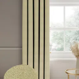 CASABLEU Green 2 Pieces Self Design Black Out Long Door Curtain-6