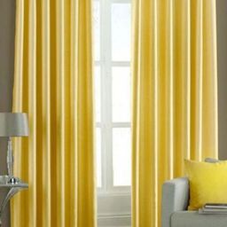 Homefab India Yellow Set of 2 Long Door Curtain-image-93