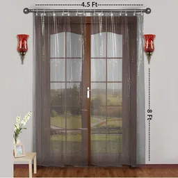 CASA-NEST Transparent Water Proof Long Door Curtain-image-24