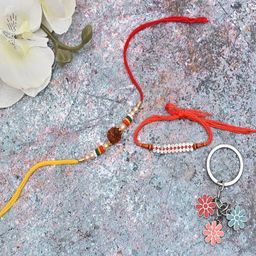 Jewelz Unisex Rakhi Set With Key Chain-image-36