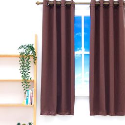 Ariana Brown Black Out Window Curtain-57
