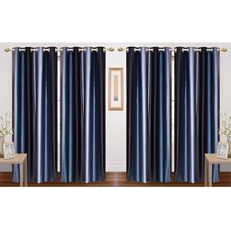 Shopgallery Grey Set of 4 Room Darkening Window Curtain-18