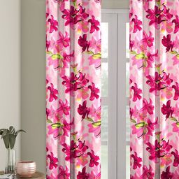Cortina Single Floral Printed Long Door Curtain-picture-7