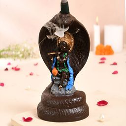 CRAFTAM Black Radha Krishna Smoke Backflow Fountain-image-19