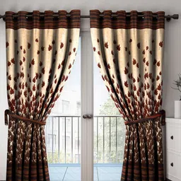 Home Sizzler Set of 2 Long Door Curtains-image-24