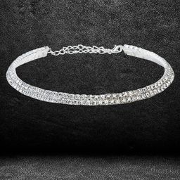 DressBerry Silver-Plated Choker Necklace-39