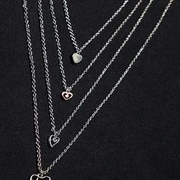 Mahi Women Silver Necklace and Chains-image-7