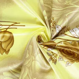Cortina Yellow & Brown Set of 2 Printed Window Curtains image 5