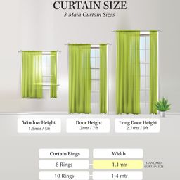Cortina Set of 2 Polka Printed Window Curtains image 4