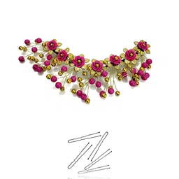 Hair Flare Embellished Tiara With U Pins-image-91