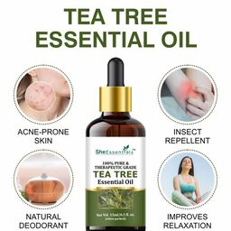She Essentials Set Of 2 Rosemary & Tea Tree Essential Oil - 15ml Each image 4