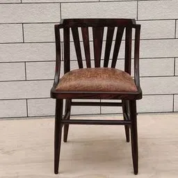 the home dekor Curvy Leather Study Chair in Walnut Colour-picture-47
