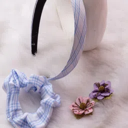 Jewelz Women Blue & White Set of 2 Hair Accessories-image-45