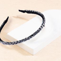 OOMPH Women Black Embellished Hairband-image-121