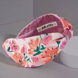 HAIR DRAMA COMPANY Embellished Satin Silk Hairband-image-101
