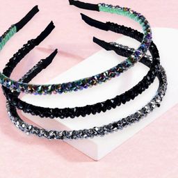OOMPH Women Set of 3 Embellished Hairband-56