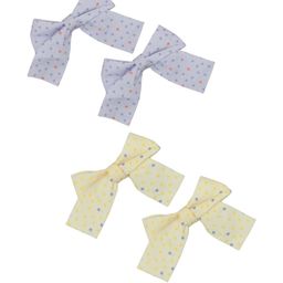FUNKRAFTS Girls Purple & Beige Set of 4 Lace Hairband-image-85