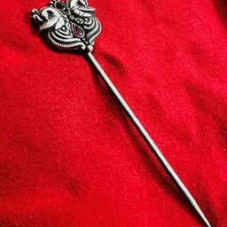 Arte Jewels Oxidised Silver Hair Pin-46