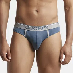 Jockey Men Super Combed Cotton Rib Solid Brief with Ultrasoft Waistband 8044-picture-24