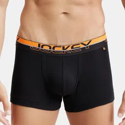 Jockey Men Super Combed Cotton Rib Solid Trunk with Ultrasoft Waistband FP03-picture-7