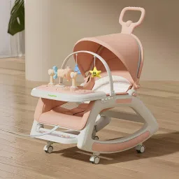 5 in 1 Baby Rocking Chair for Kids Hanging Toy Baby Dining Booster Seat for Baby-image-82