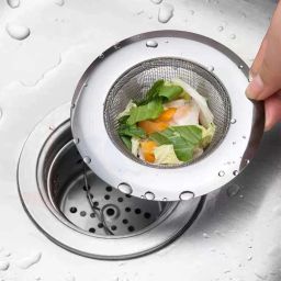 Kitchen Sink Stainless Steel Push Down Strainer-image-0