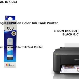EPS ORIGINAL Epson 003 Eco Tank L1110 Single Function INK TANK PRINTER 65ML Cyan & Black Ink Bottle-image-11
