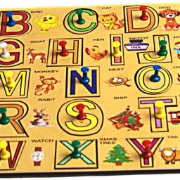 Wooden Alphabets, Letters Educational Learning Puzzle toy for Kids-23
