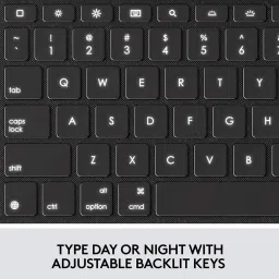 Logitech Combo Touch (7th, 8th & 9th Gen) Precision trackpad, Smart Connector Tech Bluetooth Handheld Tablet Keyboard Compatible with Desktop, Laptop, Mac Easy to Use,Plug and Play,Quick, Comfy Durable body image 4