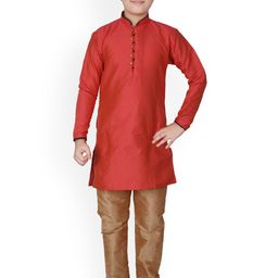 Pro-Ethic STYLE DEVELOPER Boys Geometric Printed Kurta With Pyjamas image 1