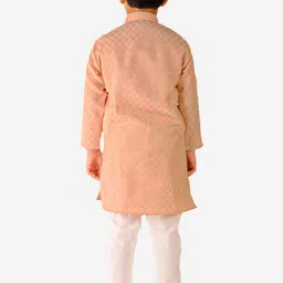 Pro-Ethic STYLE DEVELOPER Boys Woven Design Mandarin Collar Kurta with Pyjamas image 4