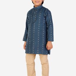 Pro-Ethic STYLE DEVELOPER Boys Striped Straight Kurta with Pyjamas image 5