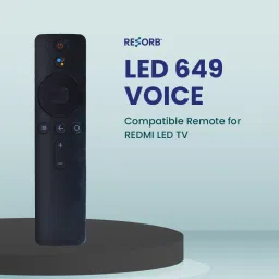 RESORB 649 MI VOICE LED TV Suitable with Smart Android 4K LED Non Voice Command Xiaomi Redmi Remote of 4A Remote Controller image 3