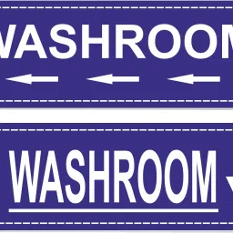 Washroom Sign Board Size 4 X 12 Inch Pack Of 1 Set Emergency Sign-image-27