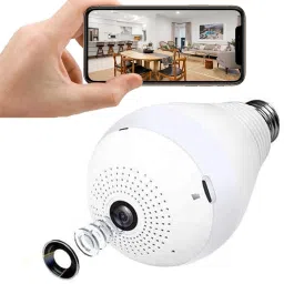 TP PLUS V380 Pro Fisheye 360° Panoramic Wireless Led Bulb with Bulb Holder Security Camera-picture-21