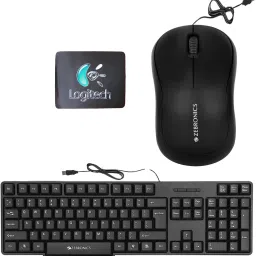 Mophonics K20 Keyboard, Comfort Mouse, MousePad (Set of 3) Combo Set-image-29